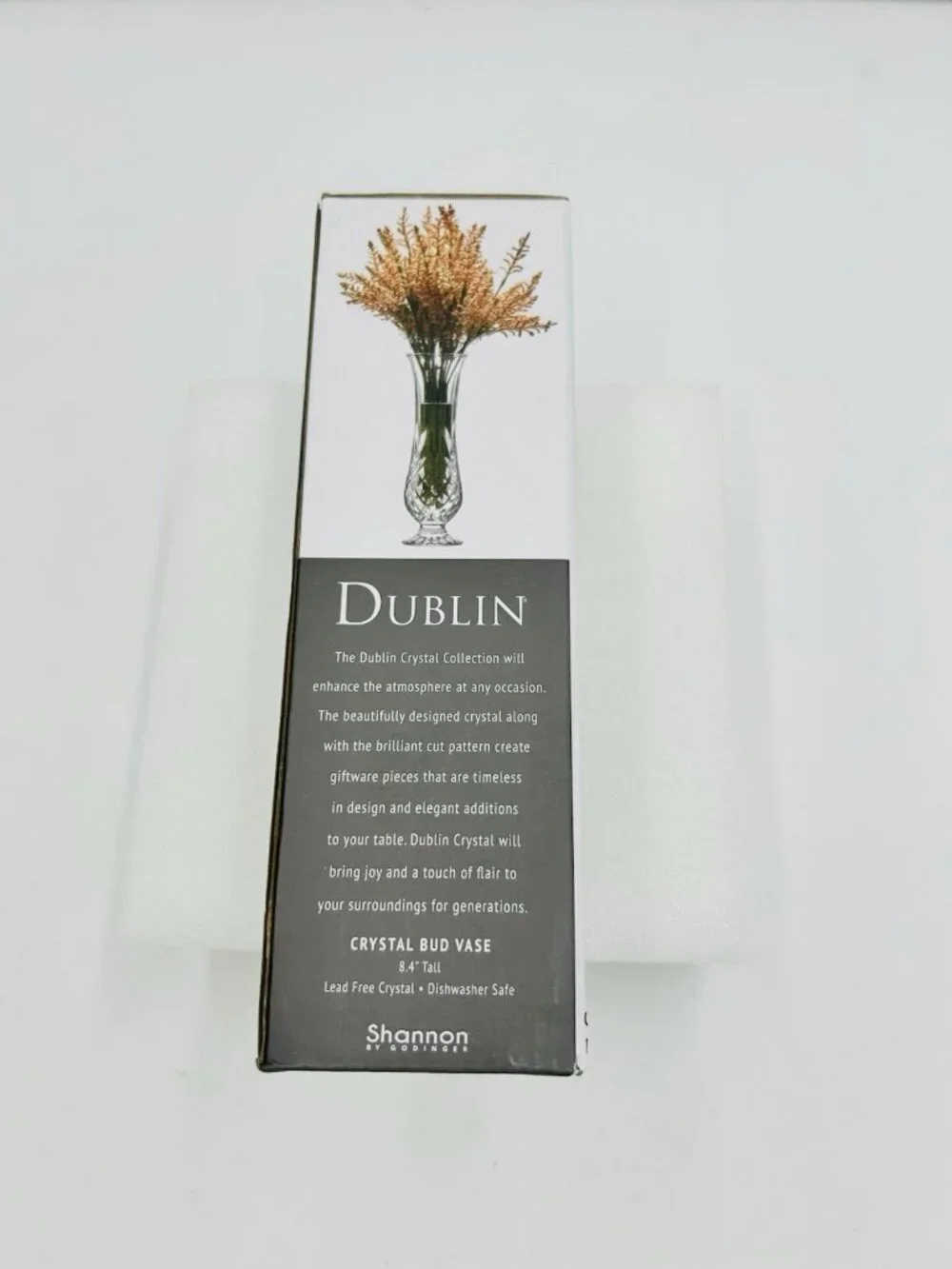 Dublin Collection Shannon By Godinger Crystal Bud Vase 8.5